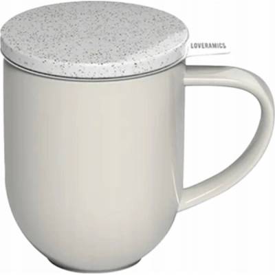 LOVERAMICS Hrnek na čaj s nálevníkem a víčkem Loveramics Pro Tea Beige 300 ml