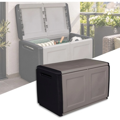 ArtPlast box 230 l 96 x 53 x 57 cm tmavo šedá / čierna