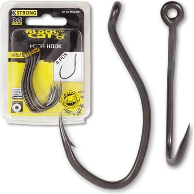 Black CAT MEGA Hook DG COATING vel.12 6 ks