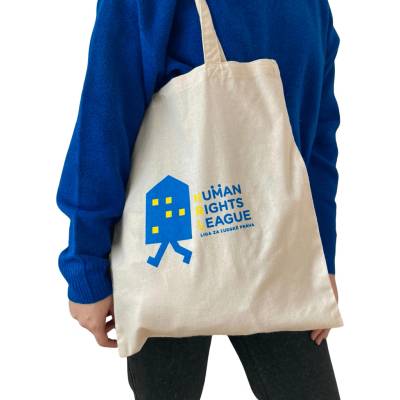 Liga za ľudské práva Human Rights League Blue icon Taška Prírodná