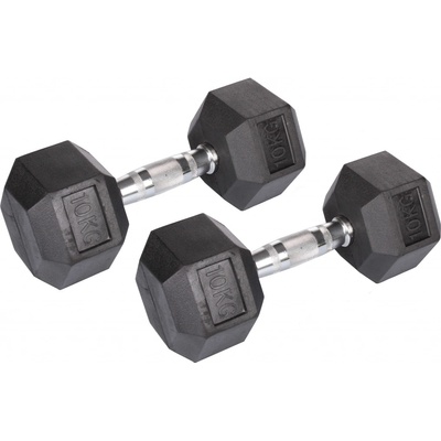 Merco Hex Rubber Dumbell 10 kg