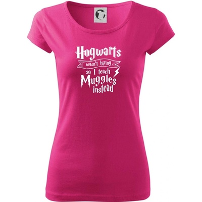 Harry Hogwarts wasn’t hiring so I teach Muggles instead Pure dámske tričko Purpurová