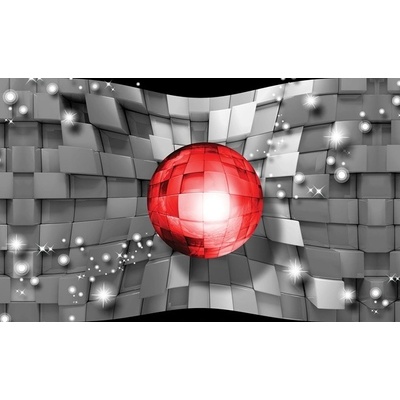 Preinterier FT5485 Fototapeta na stenu 3D červená guľa vlies 104cm x 70cm