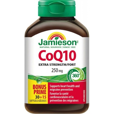 Jamieson Koenzým Q10 250 mg 45 kapsúl