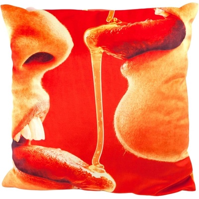 Seletti Vankúš Toiletpaper Honey 50x50