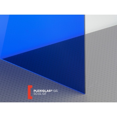 Röhm Plexiglas GS 3 mm 5C01 propustnost 5% 1010 x 2030 mm modré 1 ks