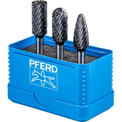 Pferd 1414 ALLROUND HC-FEP Stopkové frézy z tvrdokovu (Sada 3 ks)