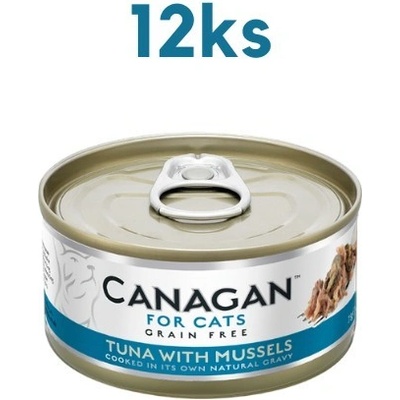 Canagan Cat Tuňák a mušle 12 x 75 g – Hledejceny.cz