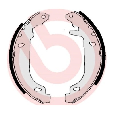 BREMBO Sada brzdových čeľustí S68520