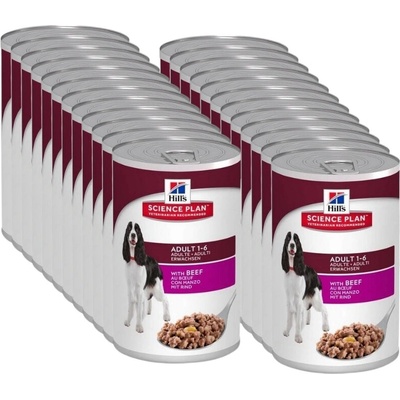 Hill's SP Science Plan Canine Adult beef 24 x 370 g