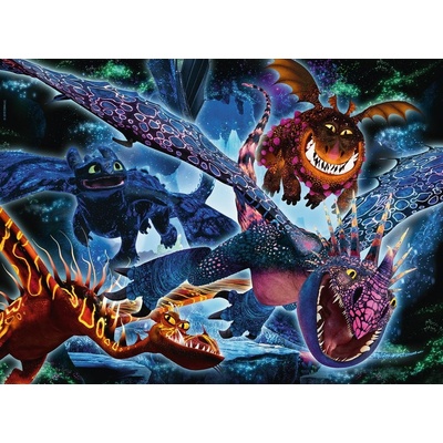 Ravensburger Svítící Jak vycvičit draka 3 XXL 100 dielov
