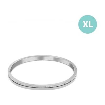 JVD Náramek z chirurgické oceli s čirými zirkony SSSB0057XI8BIXL