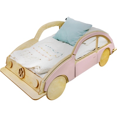 Ourbaby 40866-0 wooden bed prírodná ružová