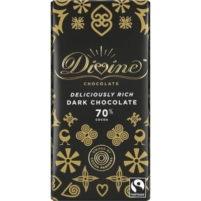 Divine veganská 70% hořká čokoláda 90 g