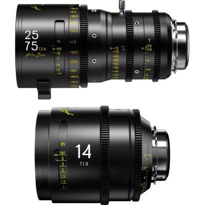 DZO Optics DZOFILM Arles Zoom 25–75 + Prime 14 mm – sada, metrická, černý kufr