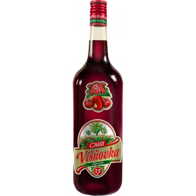 Apicor Višňovka s chilli 25% 1 l (holá láhev)