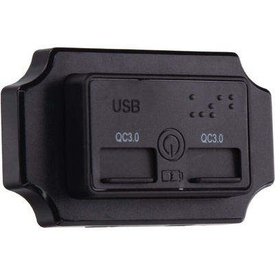 34677.2 2x USB QC3.0 zásuvka 12/24V, montáž na povrch, vypínač