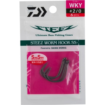 Daiwa Steez Worm Hook SS WKY vel.1 7 ks