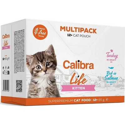 Calibra Cat Life kapsa Kitten Multibalenie 12 x 85 g