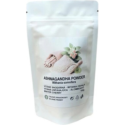 Zelené Drahokamy Ašvaganda Ashwagandha kořen mletý 100 g