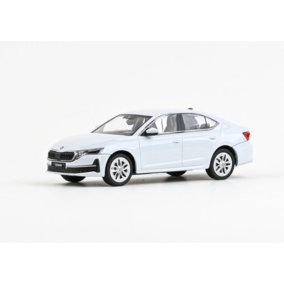 Abrex Škoda Octavia IV FL 2024 Biela Moon Metalíza 1:43