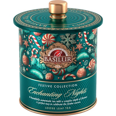 Basilur Festive tea enchanting nights zelený čaj 75 g