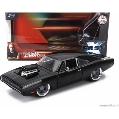 Jada Dodge Dom's Charger R/t 1970 Fast & Furious X Black 1:24