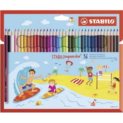 STABILO Pastelky akvarelové STABILOaquacolor, 36 ks