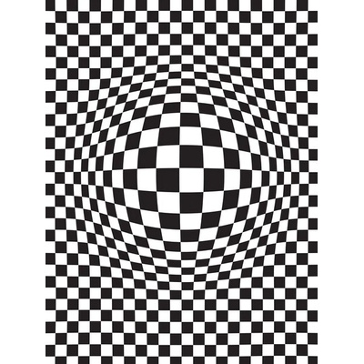 Preinterier Fototapeta panel - PL0357 - Abstraktná 3D šachovnica vlies - 206cm x 275cm