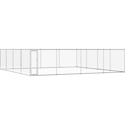 vidaXL Venkovní psí kotec pozinkovaná ocel 760 x 760 x 185 cm