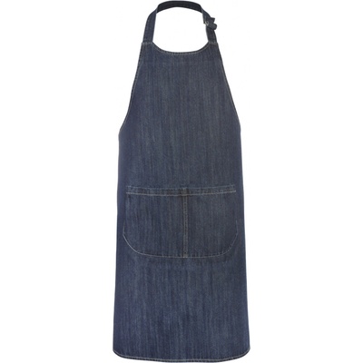 Kariban Zástěra K885 s laclem COT20K88547099-denim Denim