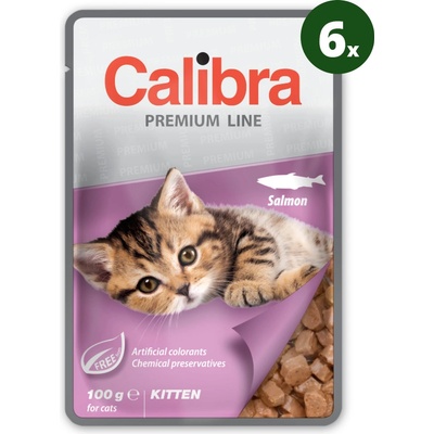 Calibra Cat Premium Kitten Salmon 6 x 100 g
