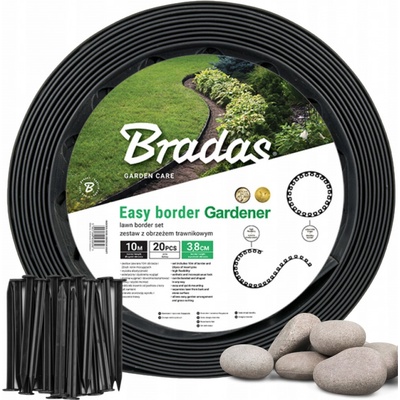 Bradas Easy Border 5 x 1000 cm černá 1 ks