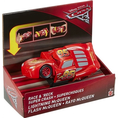 Mattel Cars 3 Bourací auto Báječný Blesk McQueen