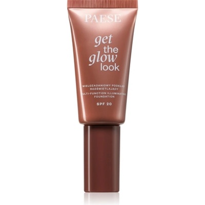 Paese Get The Glow Look Illuminating Foundation lehký make-up s rozjasňujícím účinkem SPF20 3N Warm Beige 30 ml