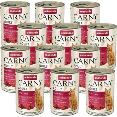 Animonda Cat Carny Adulthovězí a srdce 12 x 400 g – Hledejceny.cz