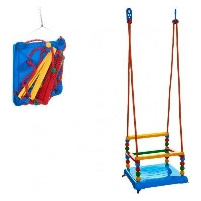 Teddies houpačka plast 35 x 34 cm modrá