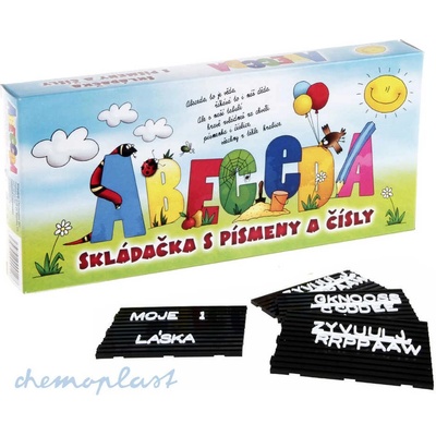 Abeceda Skládačka s písmenky a čísly +podložky plast v krabici 31x13x4cm - Chuggington – Hledejceny.cz
