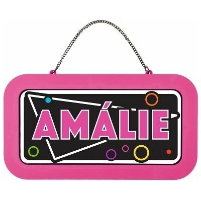 ALBI Neonová cedulka se jménem - Amálie
