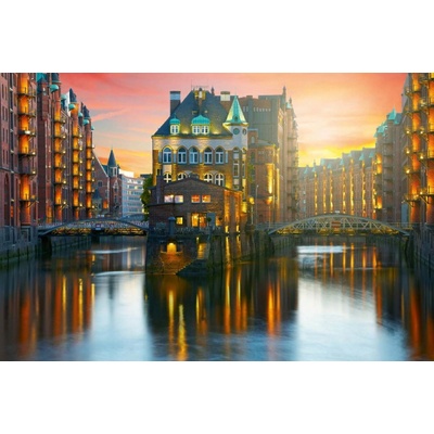 Dimex MS-5-0998 Vliesová fototapeta Speichestadt Hamburg rozměry 375 x 250 cm