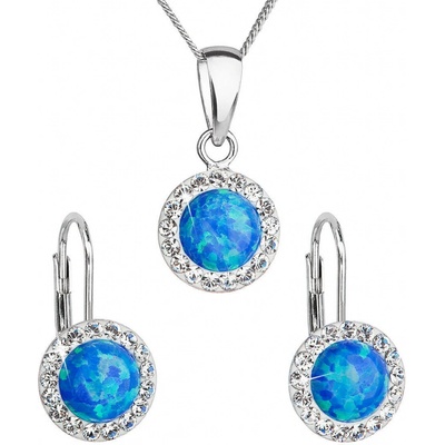 Pavona Třpytivá souprava šperků s krystaly Preciosa 39160.1 & blue s.opal – Hledejceny.cz