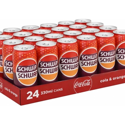 Schwip Schwap limonáda s příchutí koly a pomeranče 24 x 330 ml
