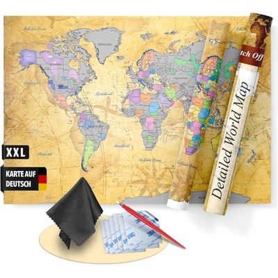 Stírací mapa FlyHigh Scratch off Map