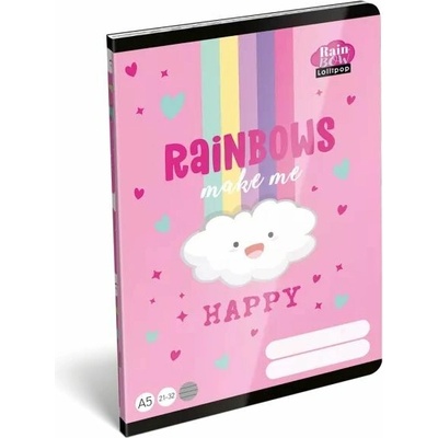 Lollipop Rainbow linkovaný sešit A5 4. třída