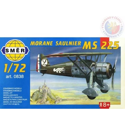 Směr Morane Saulnier MS 225 slepovací stavebnice letadlo 1:72