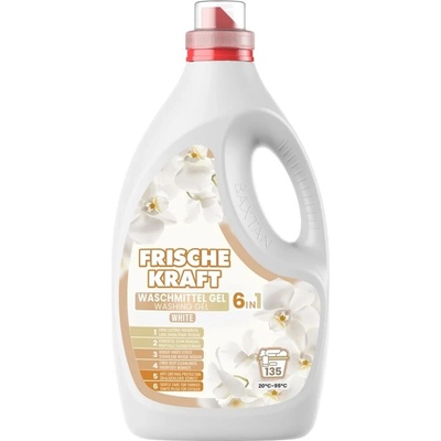 Frische Kraft 6v1 prací gel White 4,05 l 135 PD