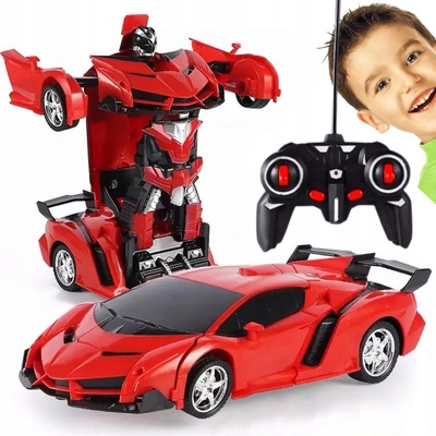 Lean Toys Auto Robot 2v1 Červené