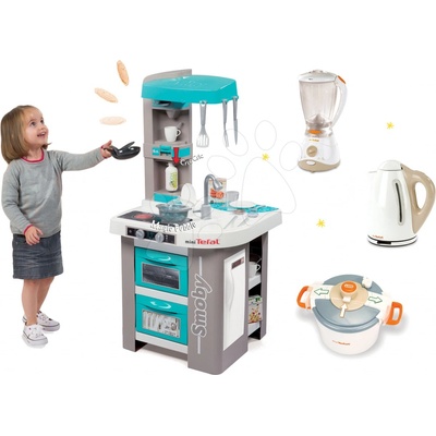 Smoby set elektronická Tefal Studio Bubble tyrkysová a kuchynské spotrebiče Tefal 311023-12