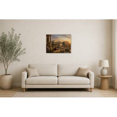 Obraz na plátně – Idealizovaný pohled na starověký Řím 80 × 60 cm – Hledejceny.cz