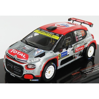 Ixo-models Citroen C3 R5 N 21 Rally Estonia 2020 M.ostberg T.eriksen Šedá Červená Černá 1:43
